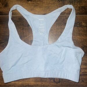 MATE the Label - Light Blue Organic Stretch Sports Bra